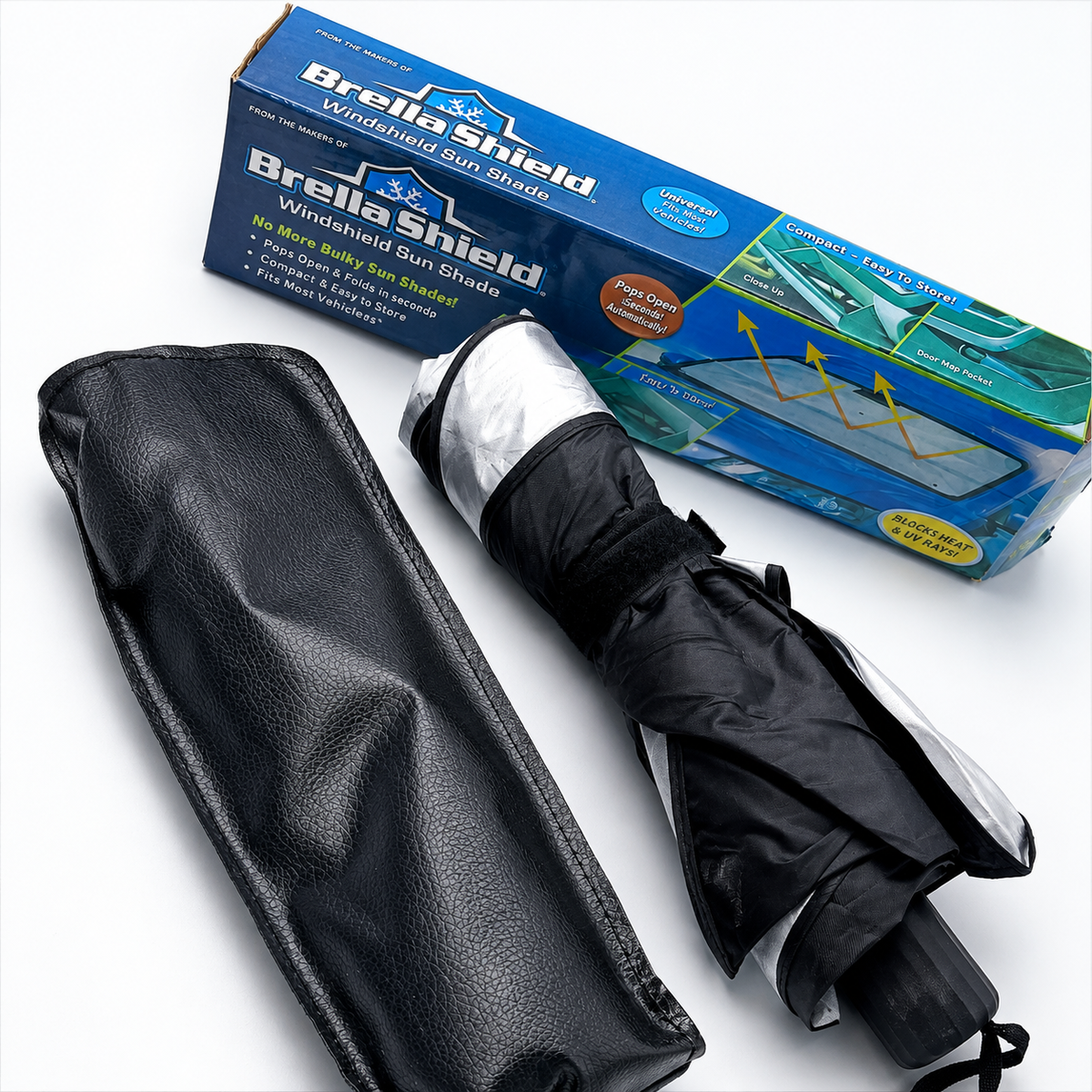 Premium Car Umbrella Sun Shade – Foldable Windshield Protector Against Heat & Sunlight 🚗