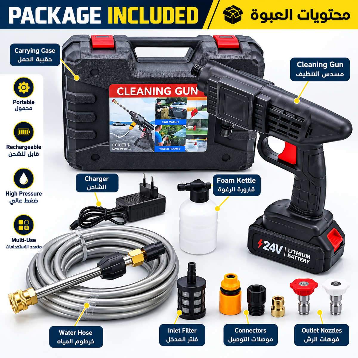 Turbo Car Pressure Washer || غسالة ضغط للسيارات تيربو