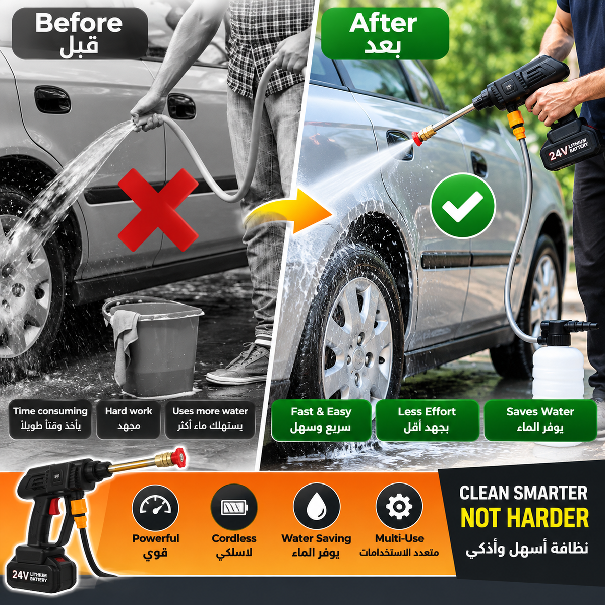 Turbo Car Pressure Washer || غسالة ضغط للسيارات تيربو