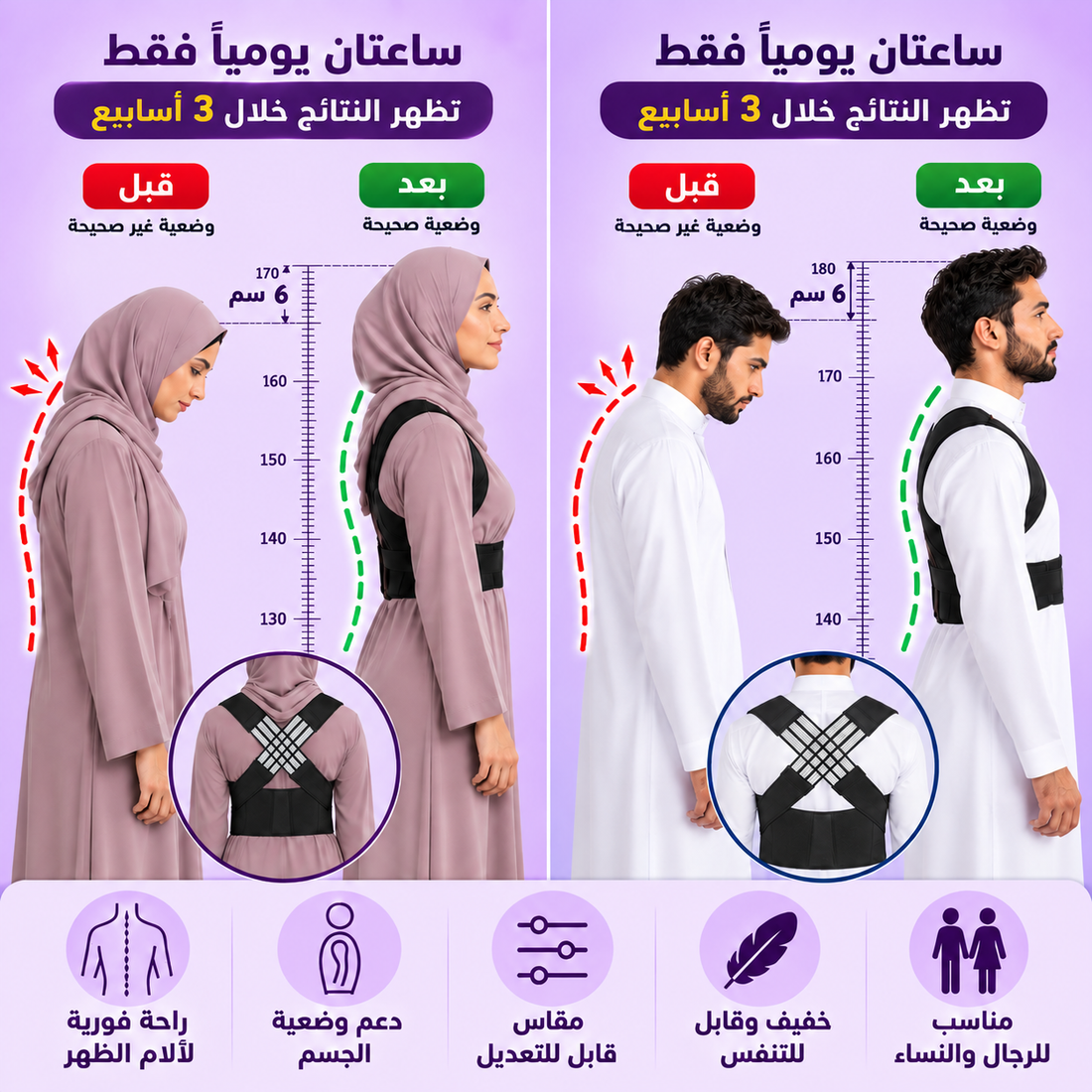 حزام تصحيح وضعية الجسم