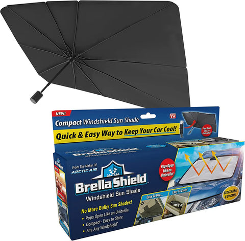 Premium Car Umbrella Sun Shade – Foldable Windshield Protector Against Heat & Sunlight 🚗