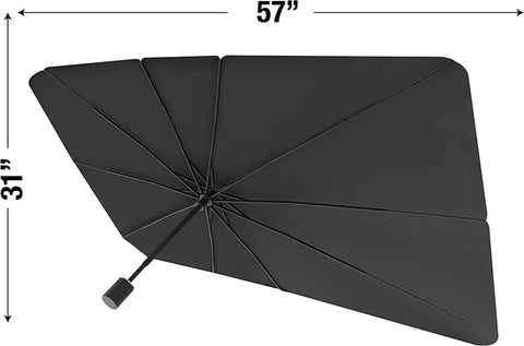 Premium Car Umbrella Sun Shade – Foldable Windshield Protector Against Heat & Sunlight 🚗