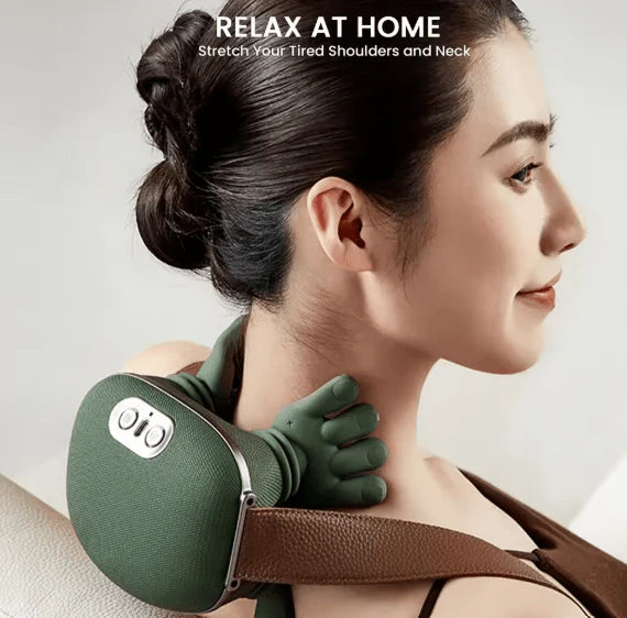Portable Neck, Shoulder & Lower Back Massager with 3 Modes