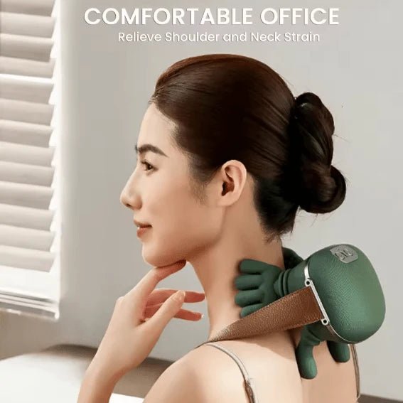 Portable Neck, Shoulder & Lower Back Massager with 3 Modes